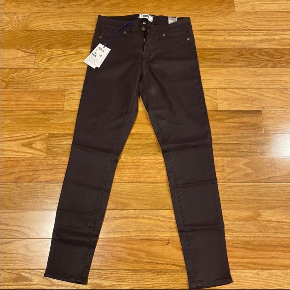 Paige Denim Coated Skinny Jeans NWT Sz 27